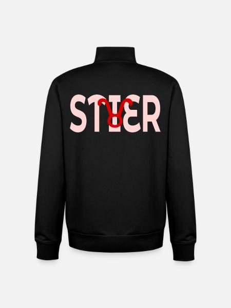 BIRTHDAY MAY - APRIL TAURUS - Unisex Organic Zip Sweatshirt by Stanley/Stella - black