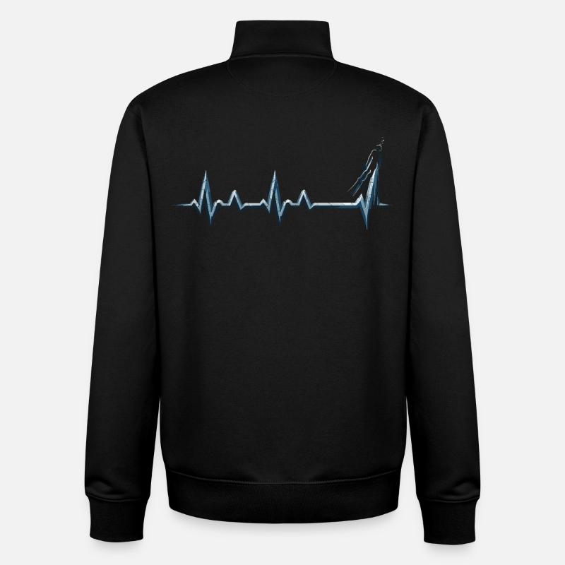 Apnoetauchen Freitauchen - Unisex Organic Zip Sweatshirt von Stanley/Stella - Schwarz