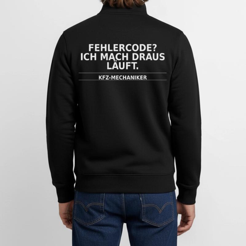 Car mechanic – error code? I do it all the time Unisex Organic Zip Sweatshirt by Stanley/Stella