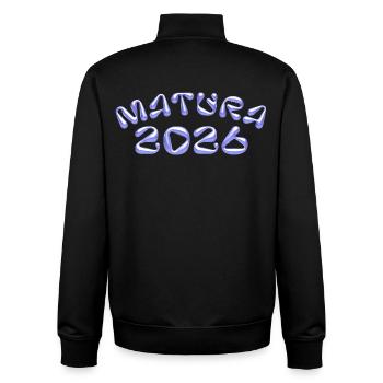 Matura 2026 Neon Blau - Unisex Organic Zip Sweatshirt von Stanley/Stella - Schwarz - Hinten - AI Model Male 185 light (185cm)