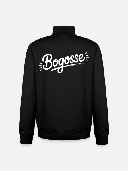 Bogosse - Sweat zippé unisexe en coton bio Stanley/Stella - noir