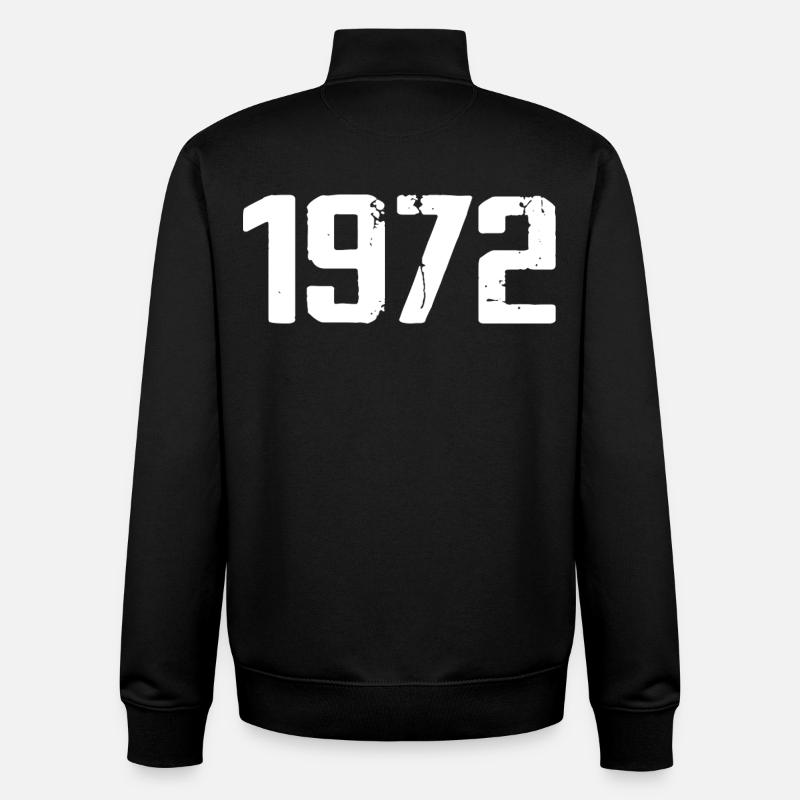 1972 - Unisex Organic Zip Sweatshirt von Stanley/Stella - Schwarz