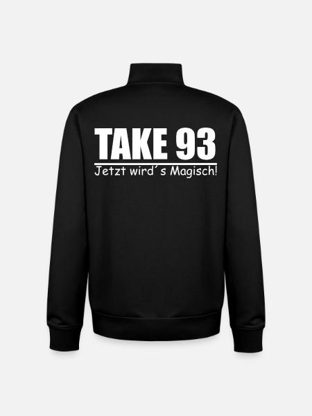 Take 93 Jetzt wird´s Magisch! - Unisex Organic Zip Sweatshirt von Stanley/Stella - Schwarz
