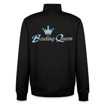 bowling - Unisex Organic Zip Sweatshirt by Stanley/Stella - black - Back - AI Model Male 185 light (185cm)