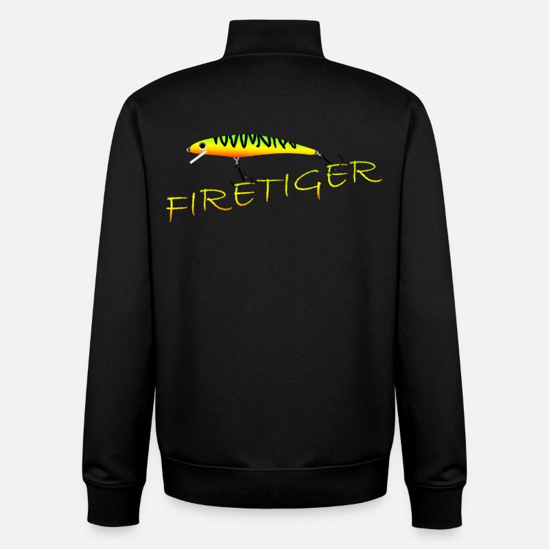 Firetiger - Unisex Organic Zip Sweatshirt von Stanley/Stella - Schwarz
