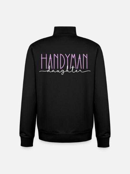 Handwerker stolze Tochter süßes Geschenk - Unisex Organic Zip Sweatshirt von Stanley/Stella - Schwarz