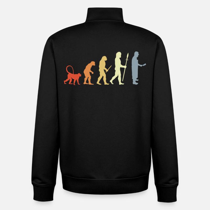 Développement de la boucherie - Sweat zippé unisexe en coton bio Stanley/Stella - noir