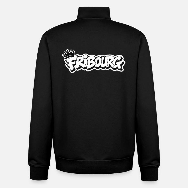 Fribourg Graffiti King - Unisex Organic Zip Sweatshirt von Stanley/Stella - Schwarz