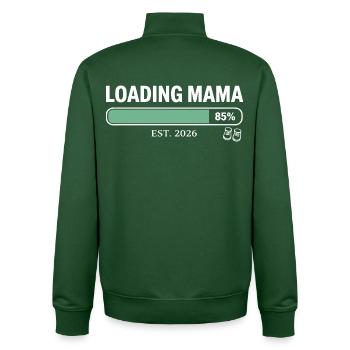Chargement : Grossesse de maman 2026 - Sweat zippé unisexe en coton bio Stanley/Stella - vert bouteille - Dos - AI Model Male 185 dark (185cm)