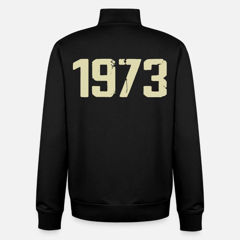 Jubilé 1973 - Sweat zippé unisexe en coton bio Stanley/Stella - noir