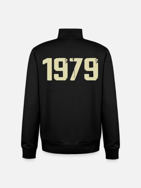 Jubilé 1979 - Sweat zippé unisexe en coton bio Stanley/Stella - noir