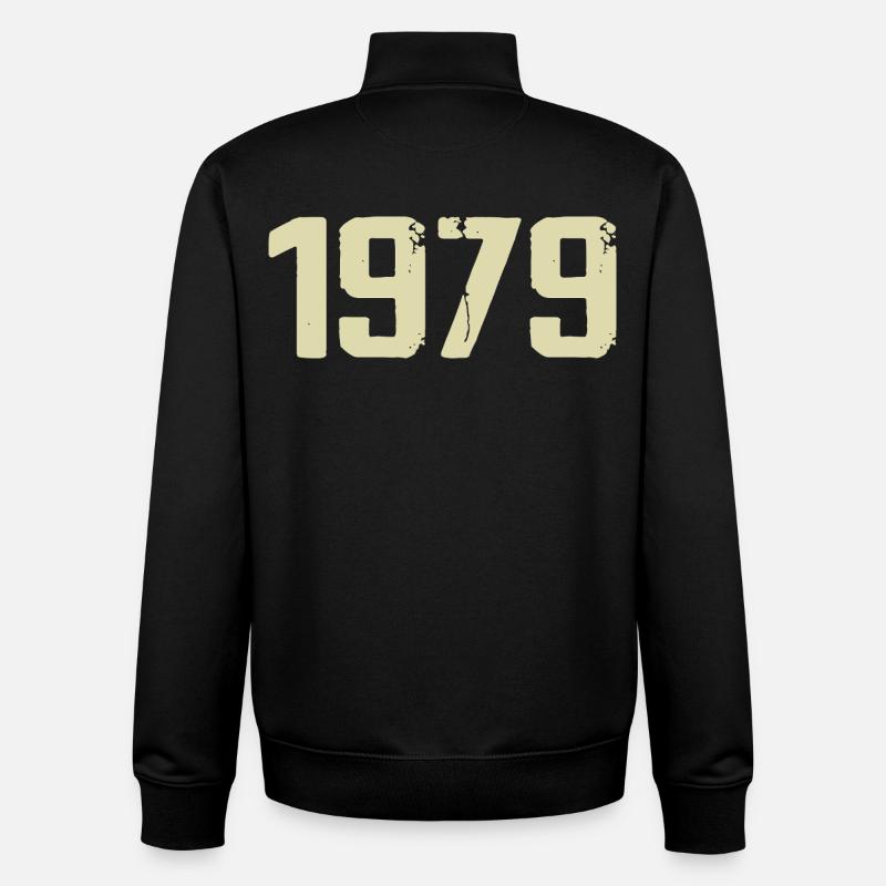 Jubilee 1979 - Unisex Organic Zip Sweatshirt by Stanley/Stella - black