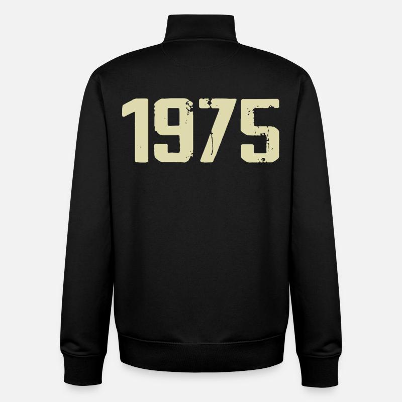 Jubilee 1975 - Unisex Organic Zip Sweatshirt by Stanley/Stella - black
