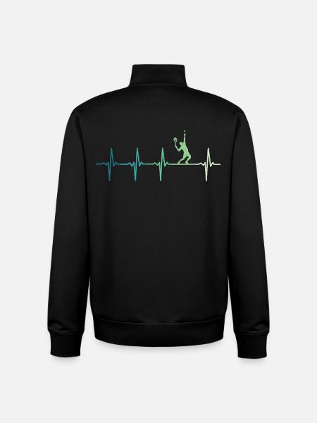 Tennis - Sweat zippé unisexe en coton bio Stanley/Stella - noir
