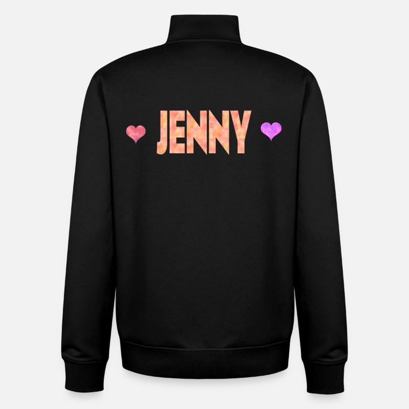 Jenny - Sweat zippé unisexe en coton bio Stanley/Stella - noir