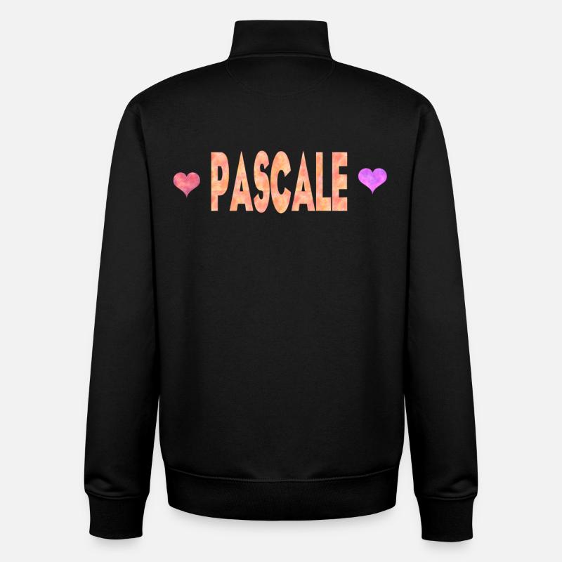 Pascale - Sweat zippé unisexe en coton bio Stanley/Stella - noir