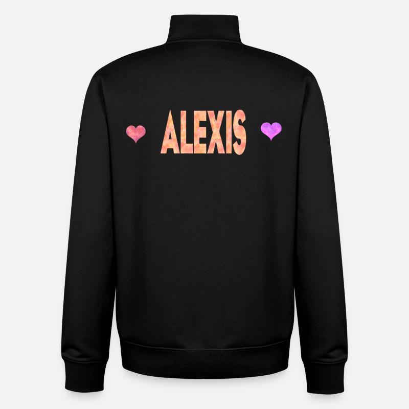 Alexis - Sweat zippé unisexe en coton bio Stanley/Stella - noir