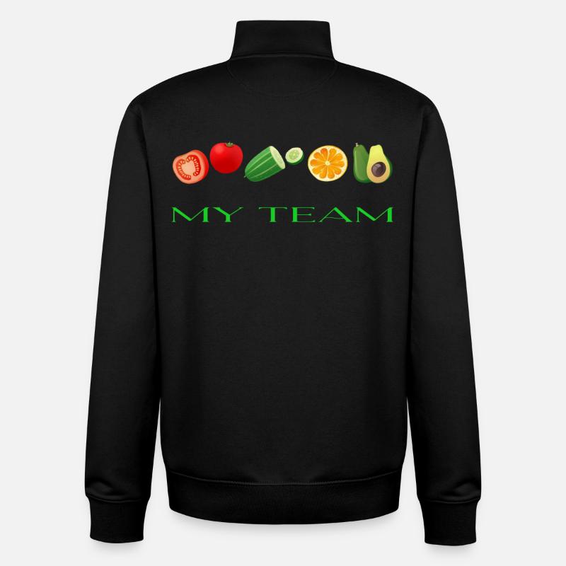 Vegetables - Unisex Organic Zip Sweatshirt von Stanley/Stella - Schwarz