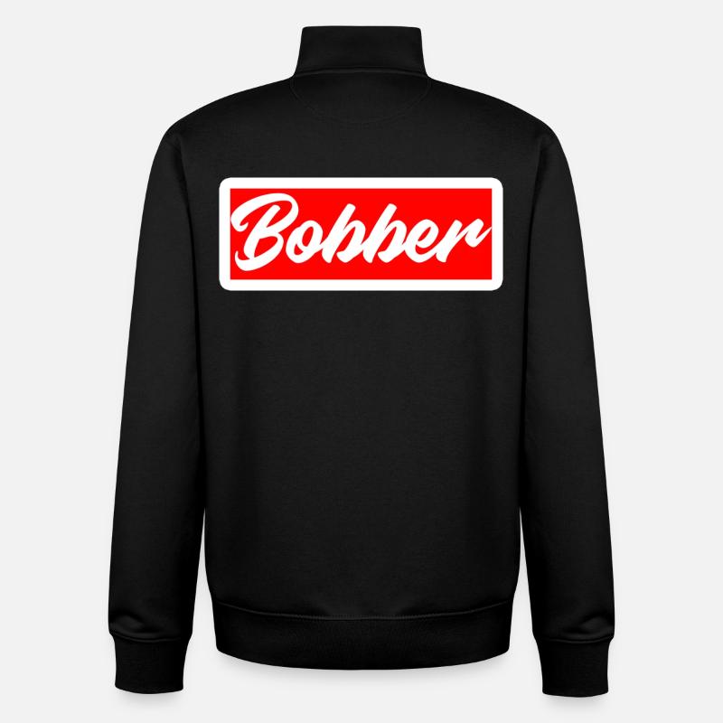 bobber chopper biker cruisen aufkleber sticker - Unisex Organic Zip Sweatshirt von Stanley/Stella - Schwarz