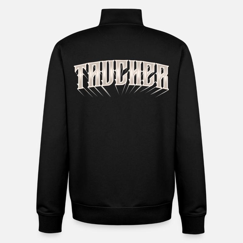Taucher Tauchen - Unisex Organic Zip Sweatshirt von Stanley/Stella - Schwarz