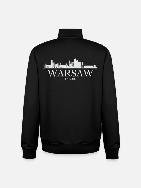 Horizon de Varsovie, Varsovie Pologne - Sweat zippé unisexe en coton bio Stanley/Stella - noir