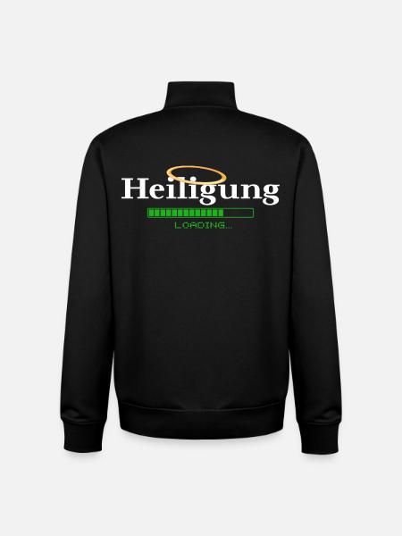 Heiligung - loading - Heiligenschein - Unisex Organic Zip Sweatshirt by Stanley/Stella - black