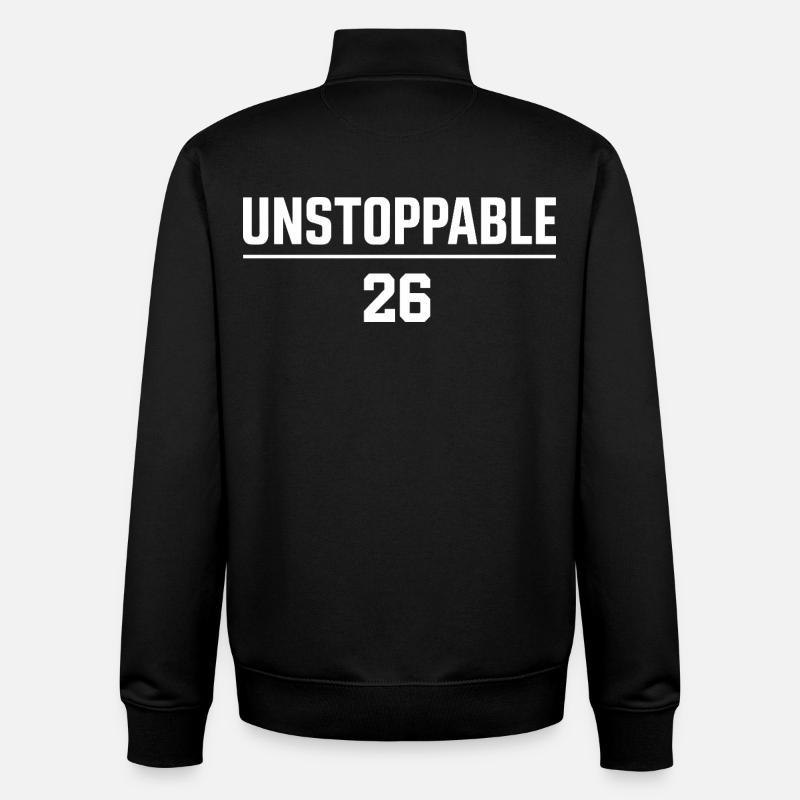 Unstoppable 26 Motivation 2026 - Unisex Organic Zip Sweatshirt von Stanley/Stella - Schwarz