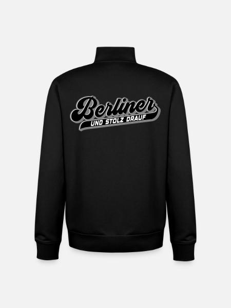 Berliner und Stolz drauf | Farben änderbar - Unisex Organic Zip Sweatshirt von Stanley/Stella - Schwarz