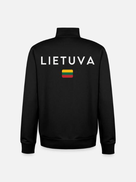 Lithuanian flag, Lithuanian pride - Unisex Organic Zip Sweatshirt by Stanley/Stella - black