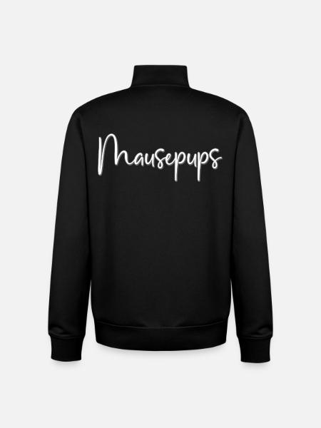 Mouse pups pet name - Unisex Organic Zip Sweatshirt by Stanley/Stella - black