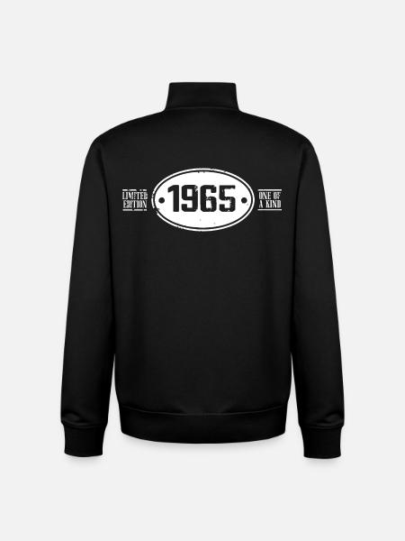 1965 Birthday 1965 - Unisex Organic Zip Sweatshirt by Stanley/Stella - black