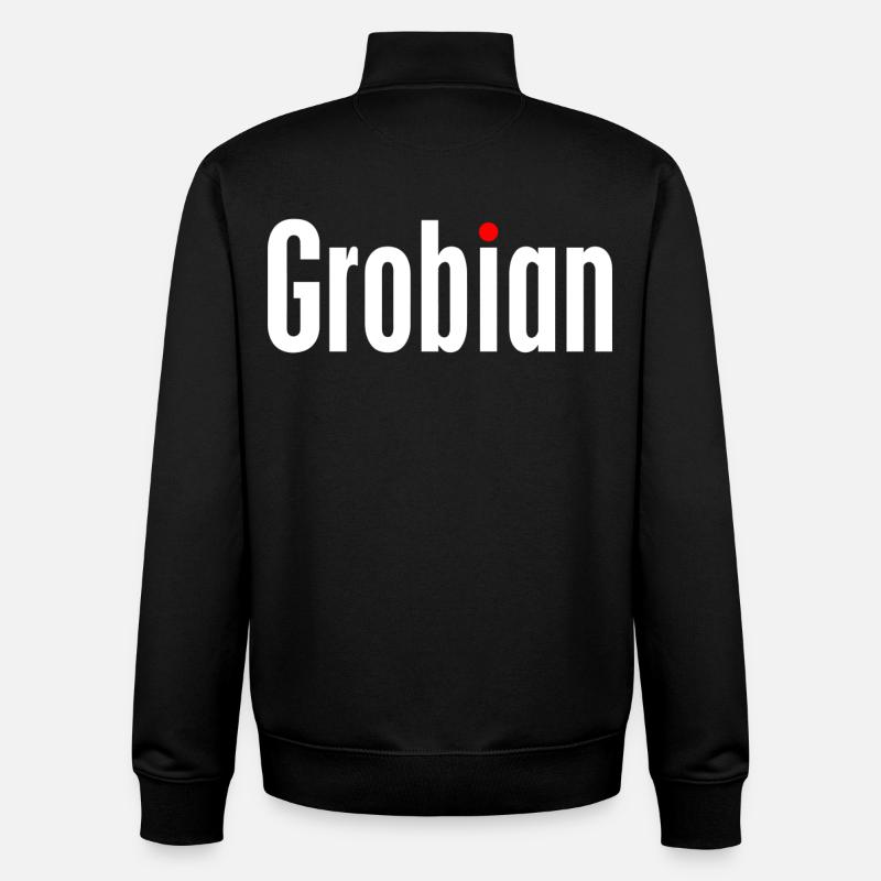 Grobian - Unisex Organic Zip Sweatshirt von Stanley/Stella - Schwarz