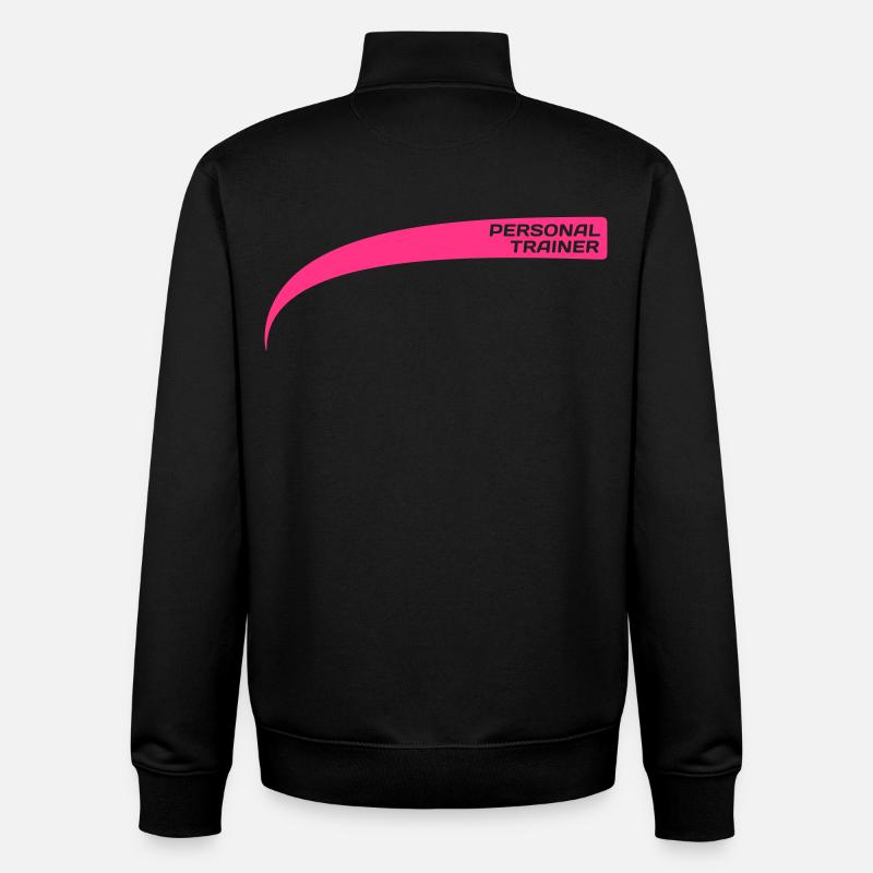 Personal trainer / Drill Instructor - Unisex Organic Zip Sweatshirt von Stanley/Stella - Schwarz