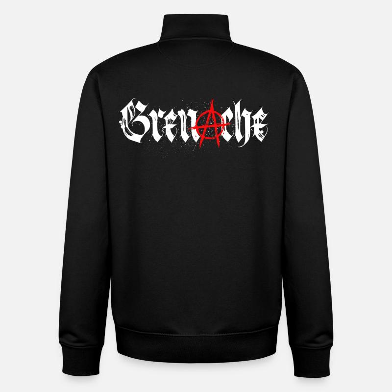 grenache_anarchie - Unisex Organic Zip Sweatshirt von Stanley/Stella - Schwarz