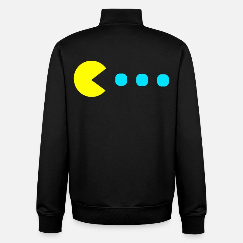 Retro Game - Unisex Organic Zip Sweatshirt von Stanley/Stella - Schwarz