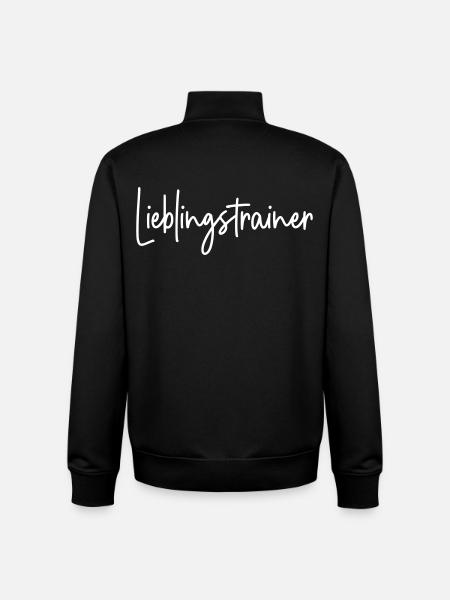 Lieblingstrainer - Unisex Organic Zip Sweatshirt von Stanley/Stella - Schwarz