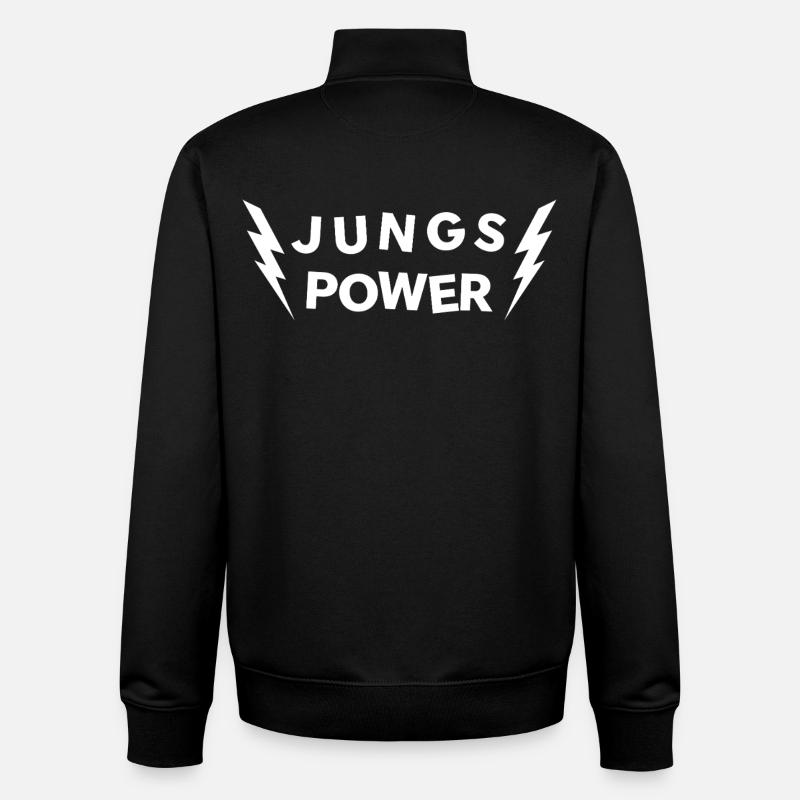 Jungs Power - Unisex Organic Zip Sweatshirt von Stanley/Stella - Schwarz