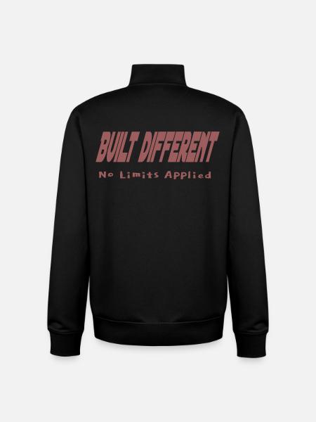 Construit différemment – Aucune limite appliquée - Sweat zippé unisexe en coton bio Stanley/Stella - noir