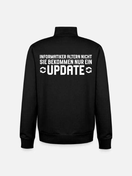 Computer scientists age, not programmers - Unisex Organic Zip Sweatshirt by Stanley/Stella - black