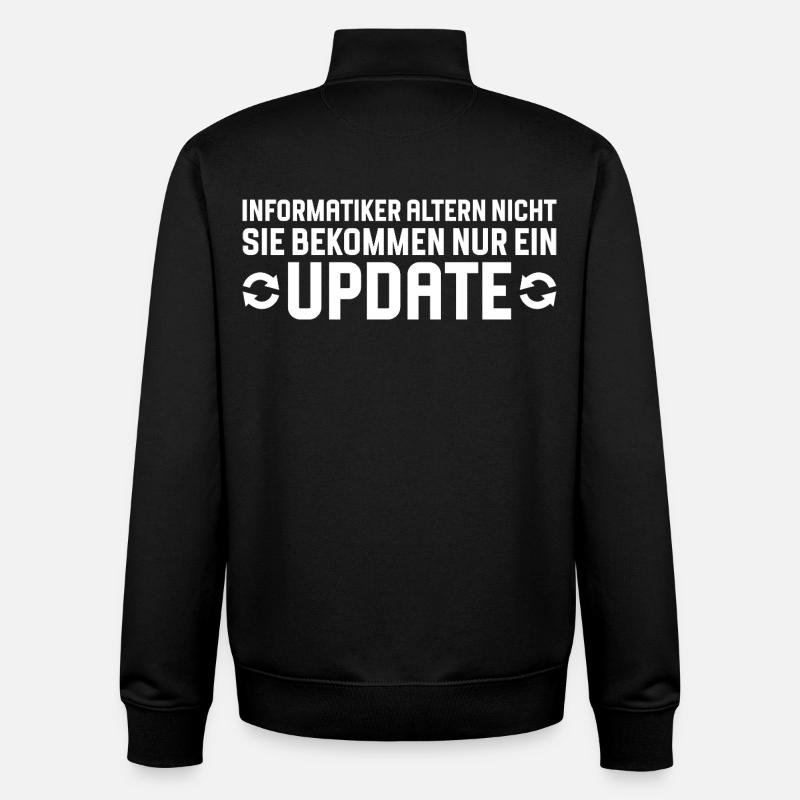 Informatiker altern nicht Programmierer - Unisex Organic Zip Sweatshirt von Stanley/Stella - Schwarz