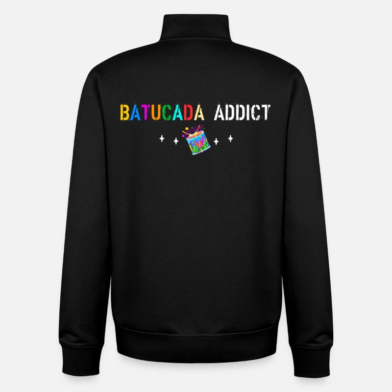 Batucada-Süchtige - Unisex Organic Zip Sweatshirt von Stanley/Stella - Schwarz