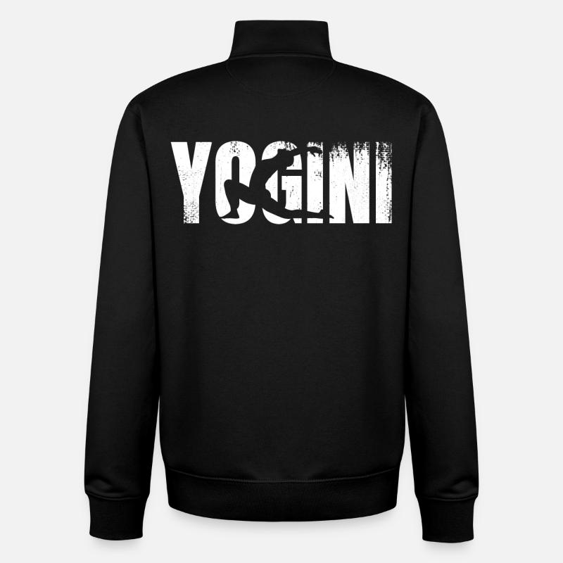 Yogini - Sweat zippé unisexe en coton bio Stanley/Stella - noir