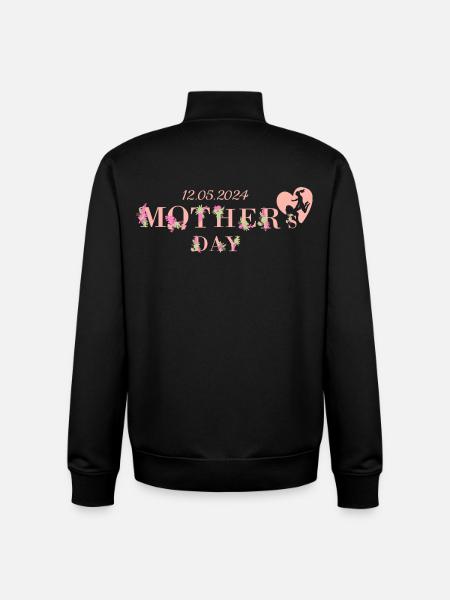 Mother's Day 12.05.2024 - Unisex Organic Zip Sweatshirt by Stanley/Stella - black