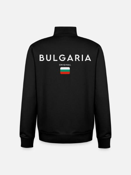 Bulgarian flag, Bulgarian pride - Unisex Organic Zip Sweatshirt by Stanley/Stella - black