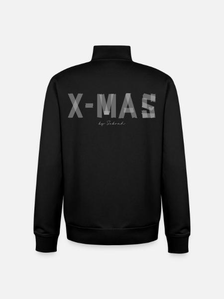 Brush letters X-MAS - Unisex Organic Zip Sweatshirt by Stanley/Stella - black