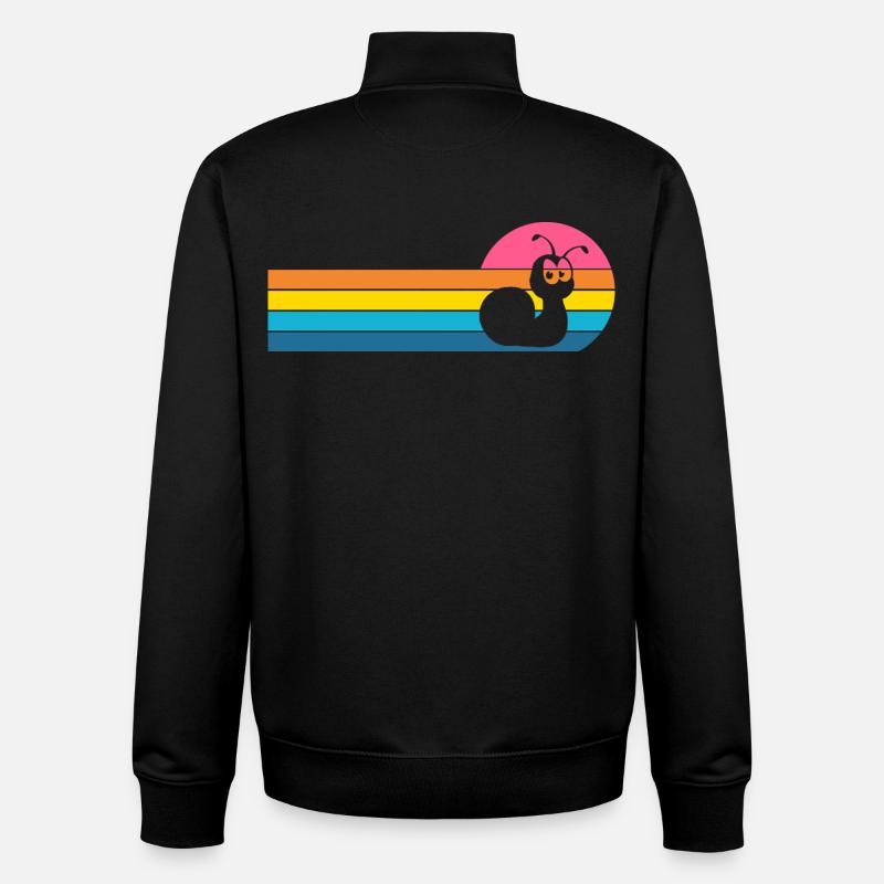 escargot - Sweat zippé unisexe en coton bio Stanley/Stella - noir