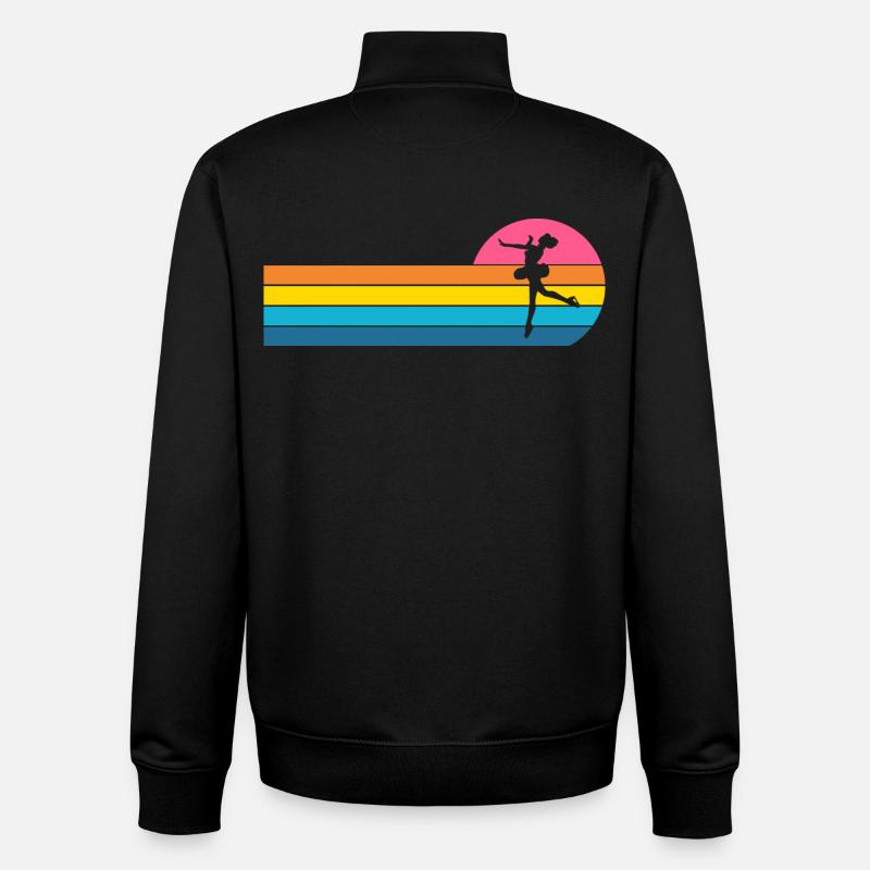 Eiskunstläuferin - Unisex Organic Zip Sweatshirt von Stanley/Stella - Schwarz