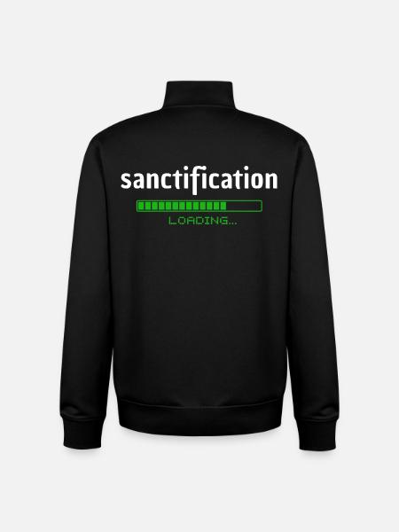Sanctification - Heiligung - loading - christlich - Unisex Organic Zip Sweatshirt by Stanley/Stella - black