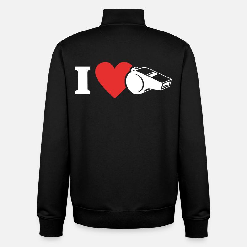 Lifeguards Love Lifeguard Swimmers - Unisex Organic Zip Sweatshirt by Stanley/Stella - black
