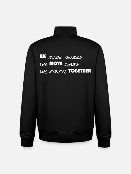 WE MOVE TOGETHER - Unisex Organic Zip Sweatshirt von Stanley/Stella - Schwarz